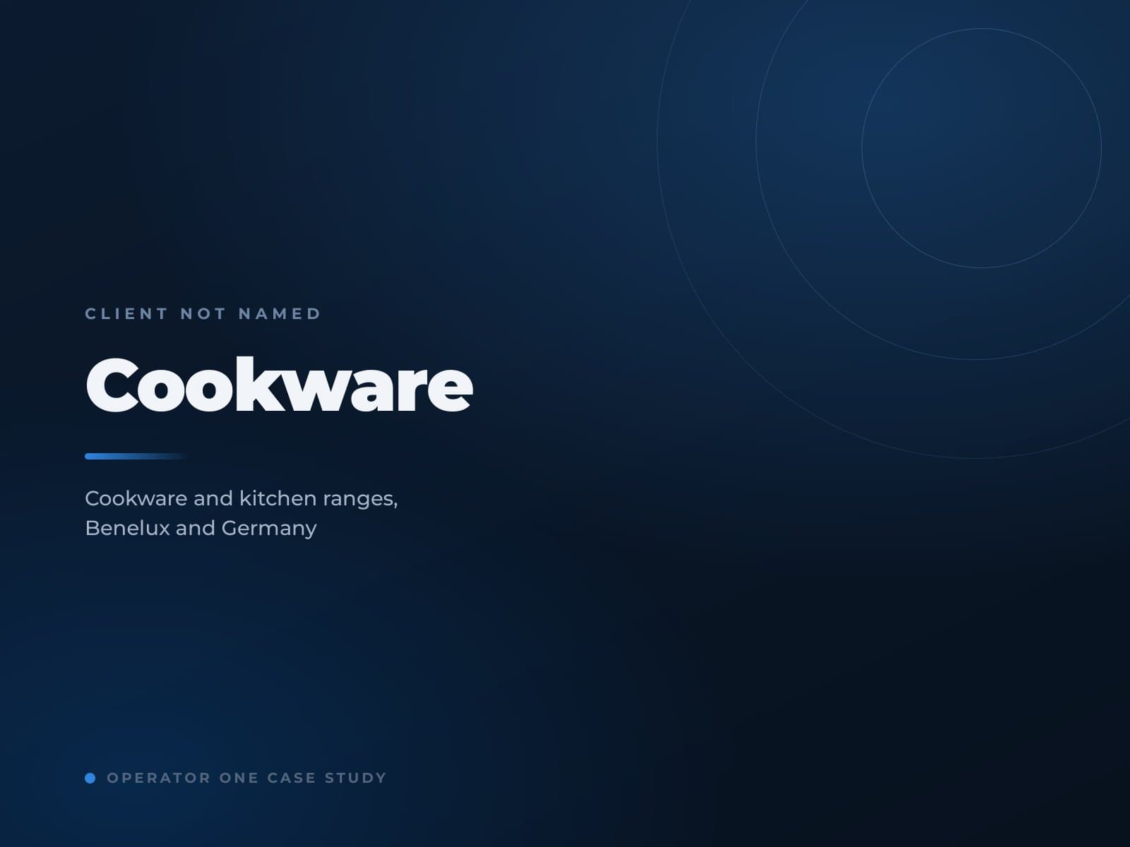 A European cookware brand — Cookware & Kitchenware case study