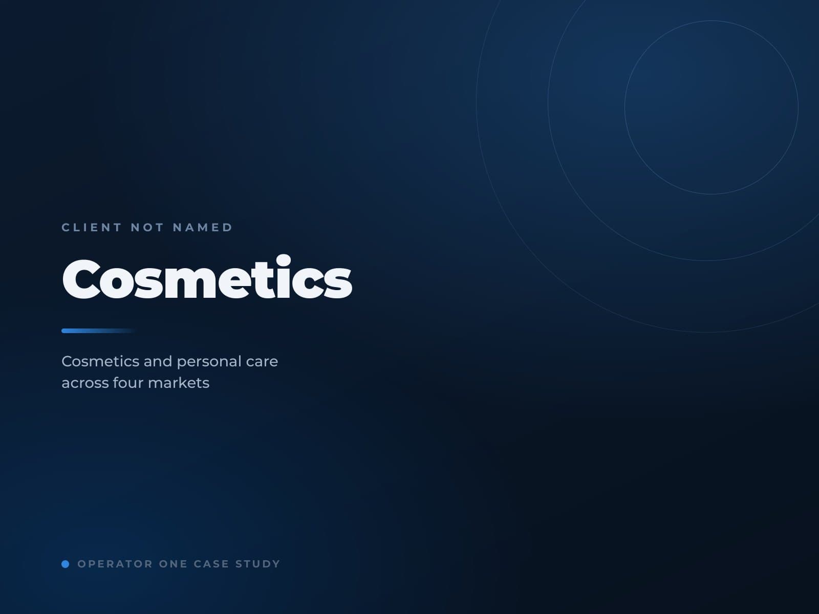 A European cosmetics brand