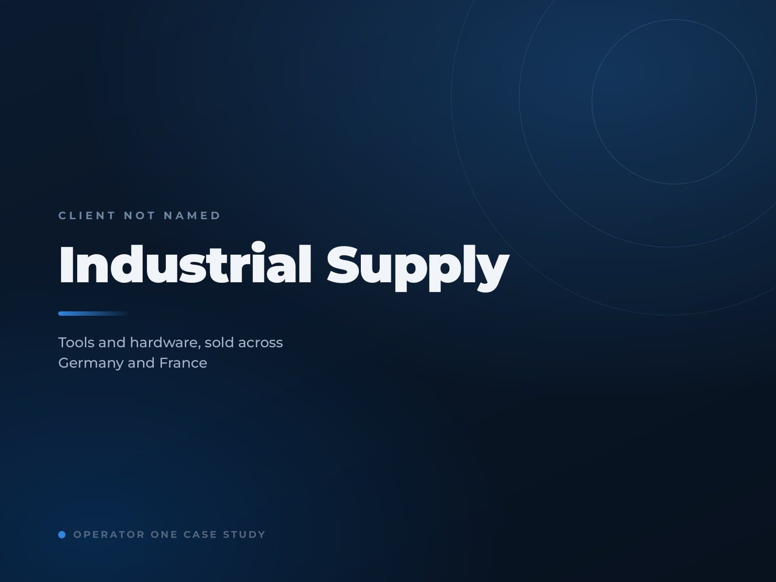 An industrial supply brand