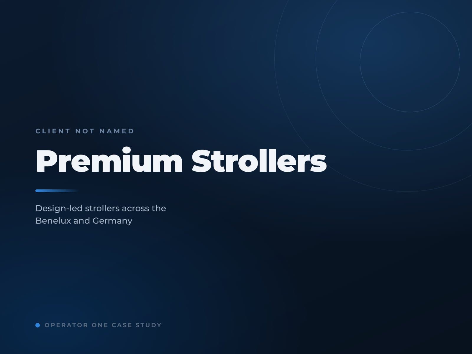 A premium stroller brand