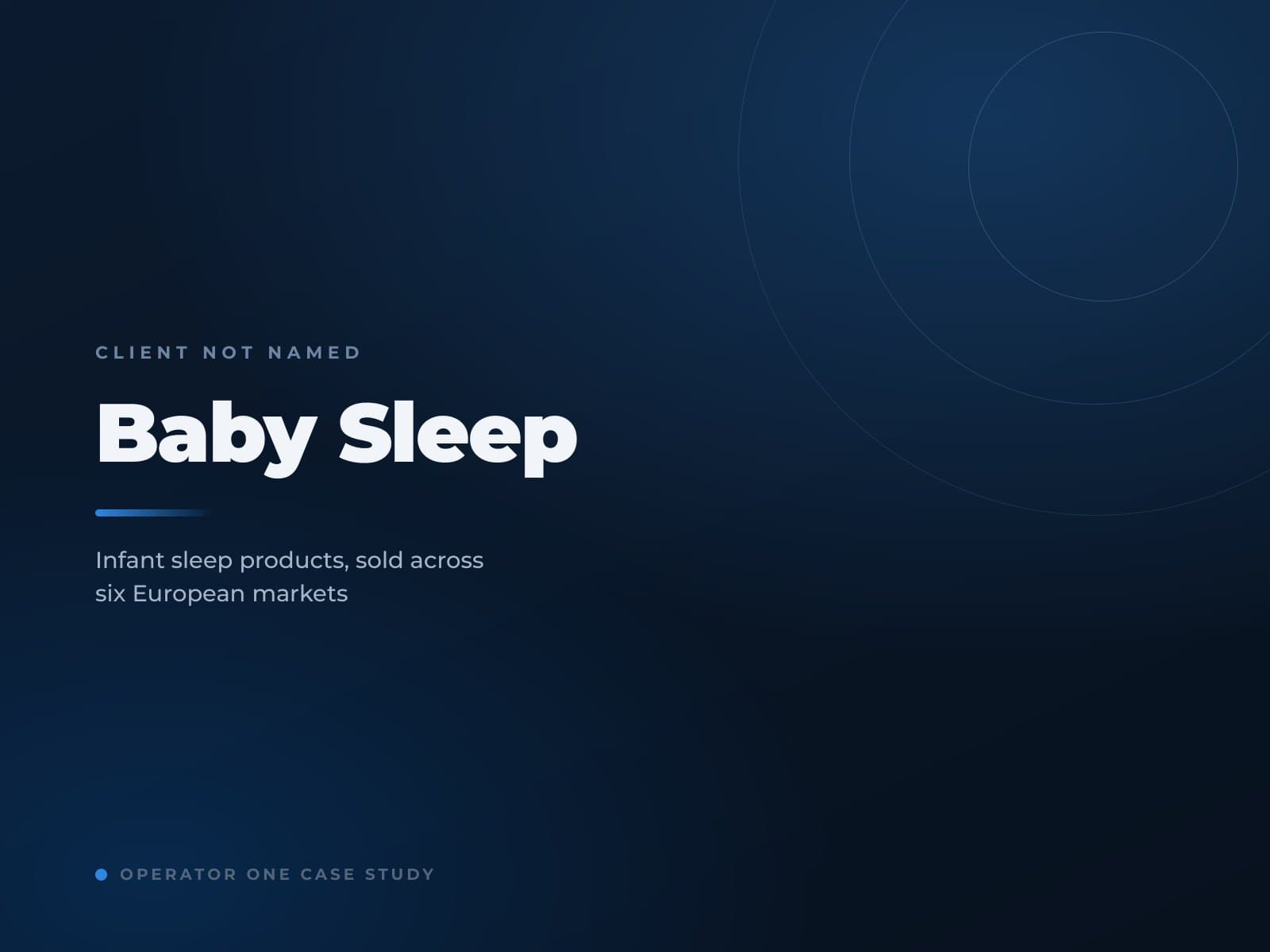 A US infant sleep brand